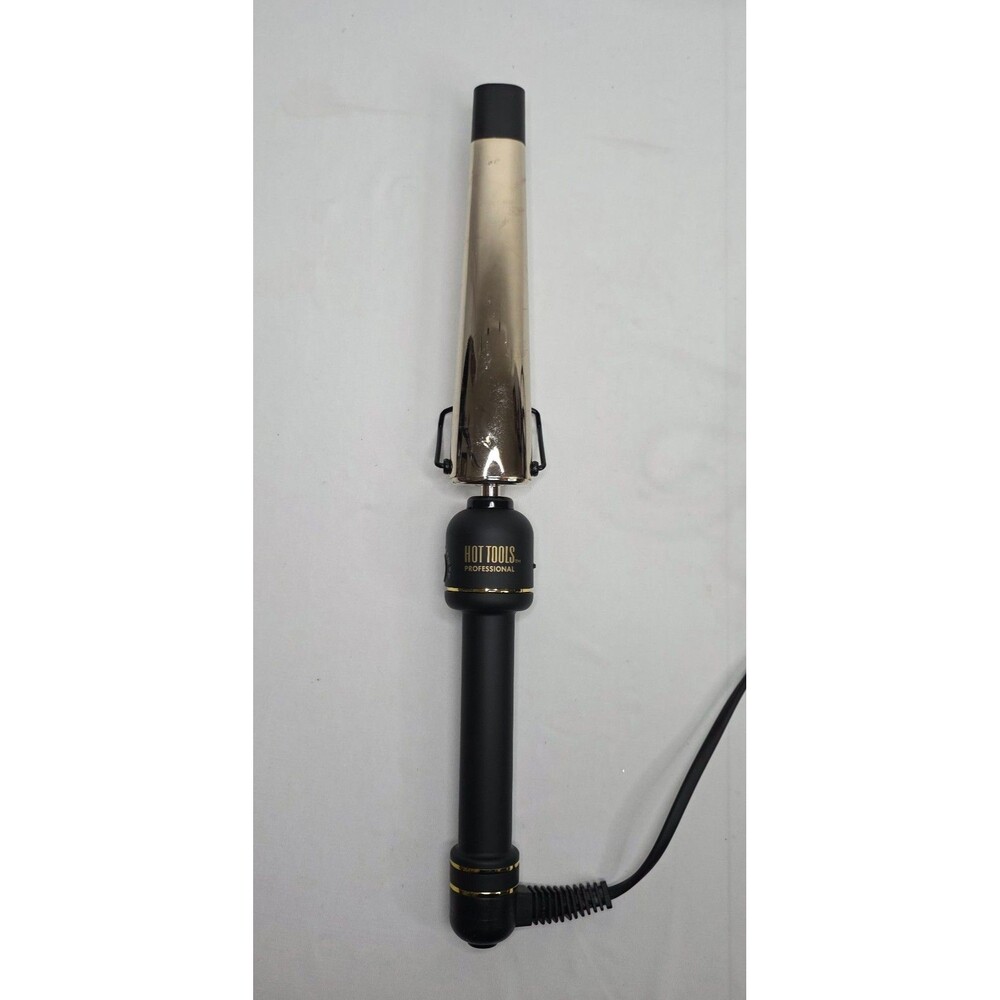 Hot Tools Pro Artist 24K Gold Extended Barrel Tapered Curling Iron HTIR8018G - Picture 2 of 9